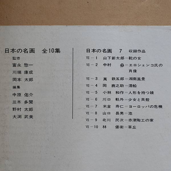 日本の名画 全10集 洋画100選 三一書房 1965～66年