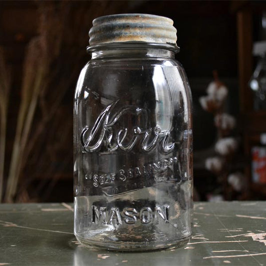 Kerr Self Sealing Mason Jar 32oz 1920's