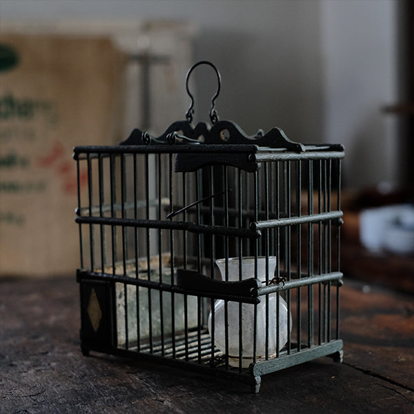 ベルギーの古びたバードケージ 鳥かご（1）