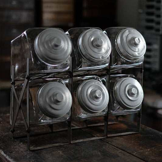 Short-sized 6-pack candy jar