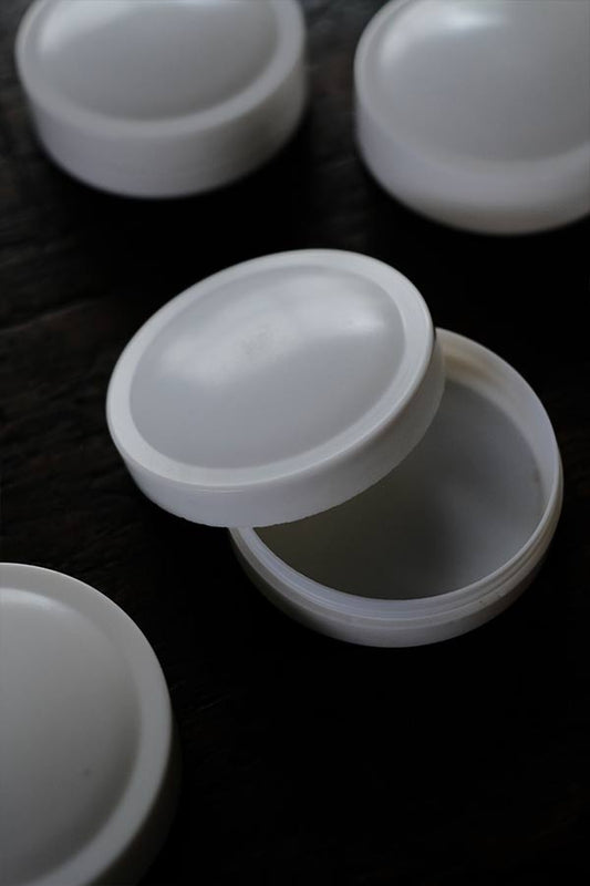 Plastic ointment container (unused)