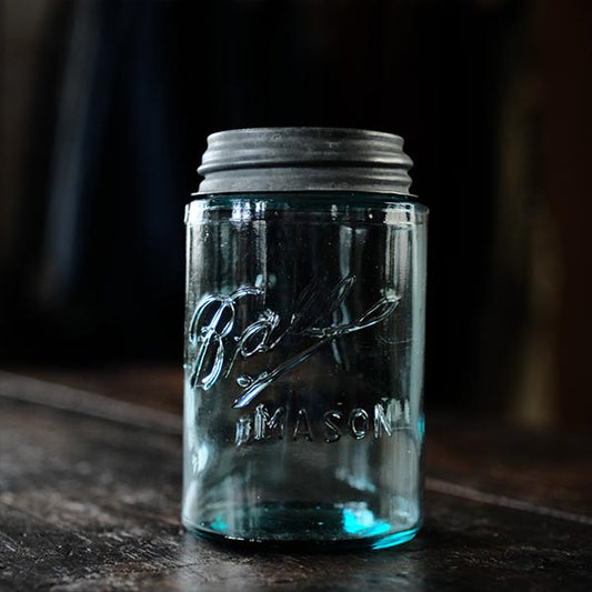 Ball Mason Blue Jar 16oz 1900～1910年