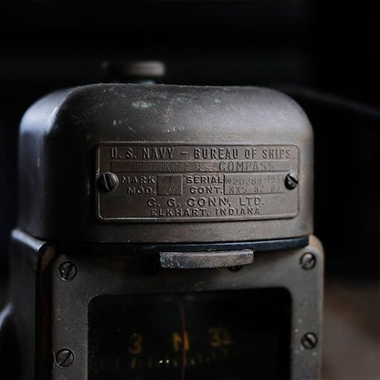 C.G.CONN製 U.S.NAVY シップコンパス 羅針盤 1943年製