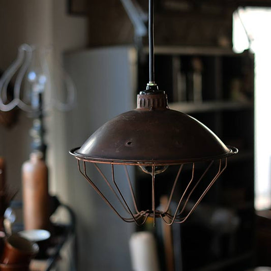 Pendant light using an electric heater shade