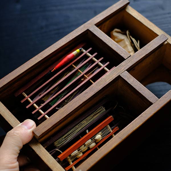 Fishing tackle box (with fishing tackle)