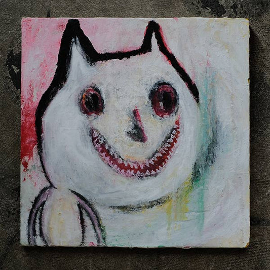Watercolor painting "The cat that came to this feeling"