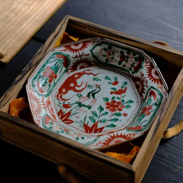 呉須赤絵 菓子鉢