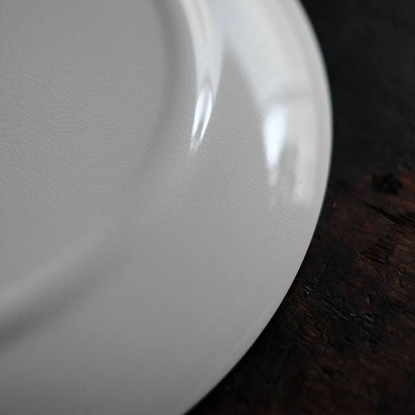 EAGLE BRAND 'ALL WHITE' IRONSTONE 大皿 φ26cm