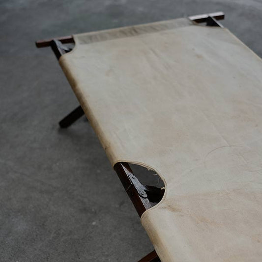 Old Japanese wooden folding cot
