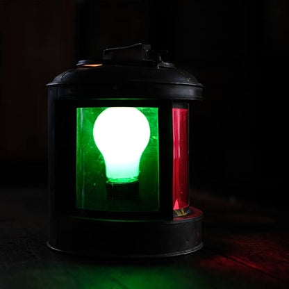緑×赤の船舶照明 マリンランプ（電球E-26）