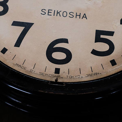 昭和初期 SEIKOSHA（精工舎）掛け時計 電池式クオーツムーブメント交換済み