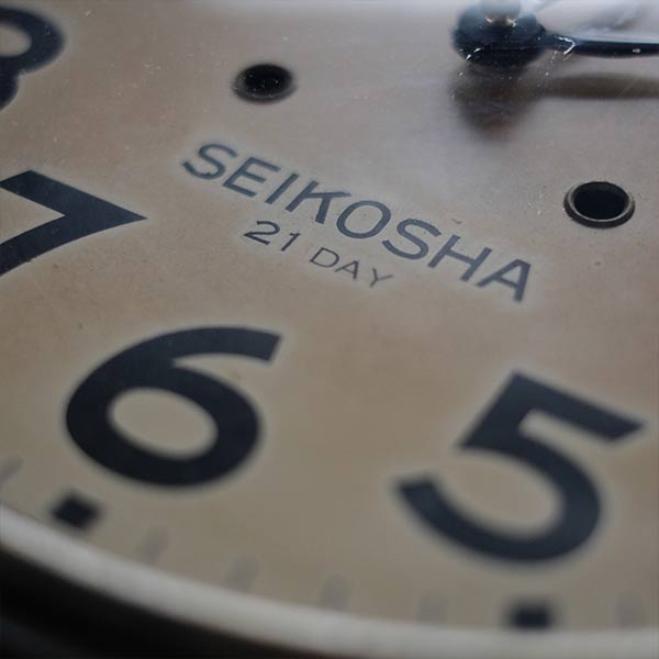 昭和初期 SEIKOSHA（精工舎）掛け時計 電池式クオーツムーブメント交換済み – zakka store towi