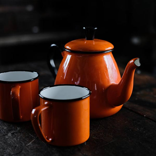 Gettojirushi Enamel Pot &amp; Mug Set
