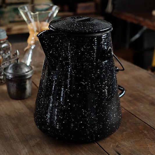 WWII USN Vollrath Co. Enamel Coffee Pot (8 liters)