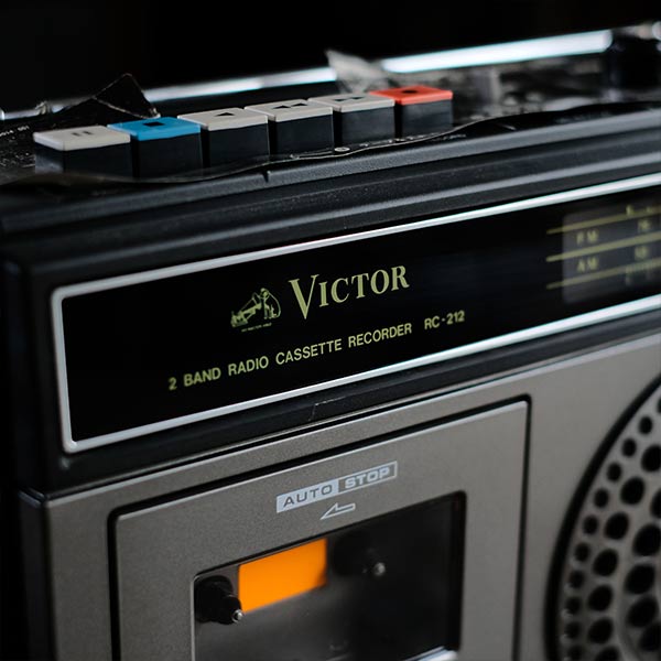 Victor FM/AM 2バンド ラジカセ
